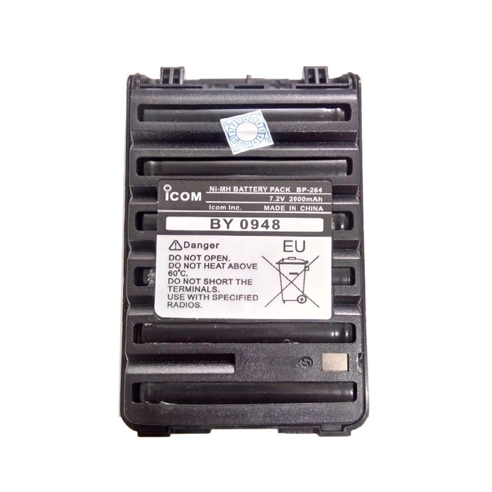 Batteria Icom BP-264 1600mAh 7.2V NiMH Per Radio Walkie-Talkie – Sostituzione Con Clip Inclusa